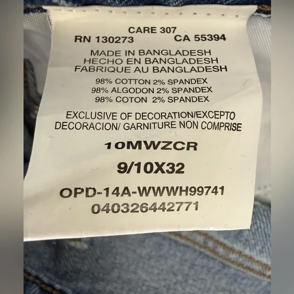 Wrangler Light Wash Faded High Rise Wide Leg Trouser Jeans Women’s Size 9/10 NWT - Picture 8 of 10